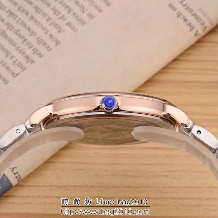 LONGINES浪琴 牛皮錶帶石英情侶對表  WSS1858